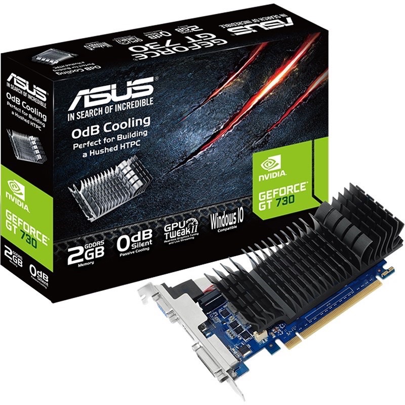 CARD Màn Hình VGA Asus GeForce GT 730 2GB DDR5 NEW Full Box - BH36T
