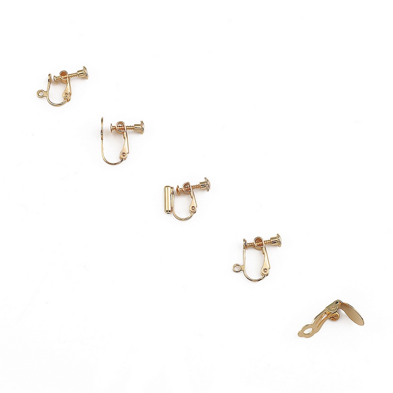 Bộ 10 bông tai mạ vàng 18k dạng xoắn ốc dùng làm trang sức thủ công