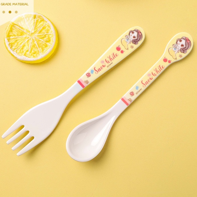 Set Muỗng nĩa Melamine in hoạt hình Disney size nhỏ cho bé