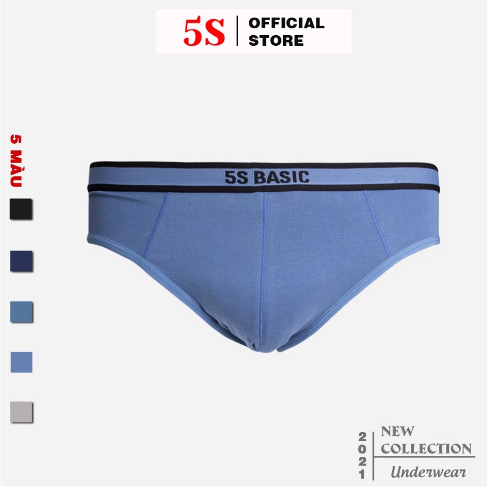 (Hàng Nhập) Quần Lót Nam Tam Giác 5S Chất Liệu Cotton Cao Cấp, Cạp To Và Cạp Nhỏ, Mặt Vải Mềm Mịn, Co Giãn Tốt (ảnh thật