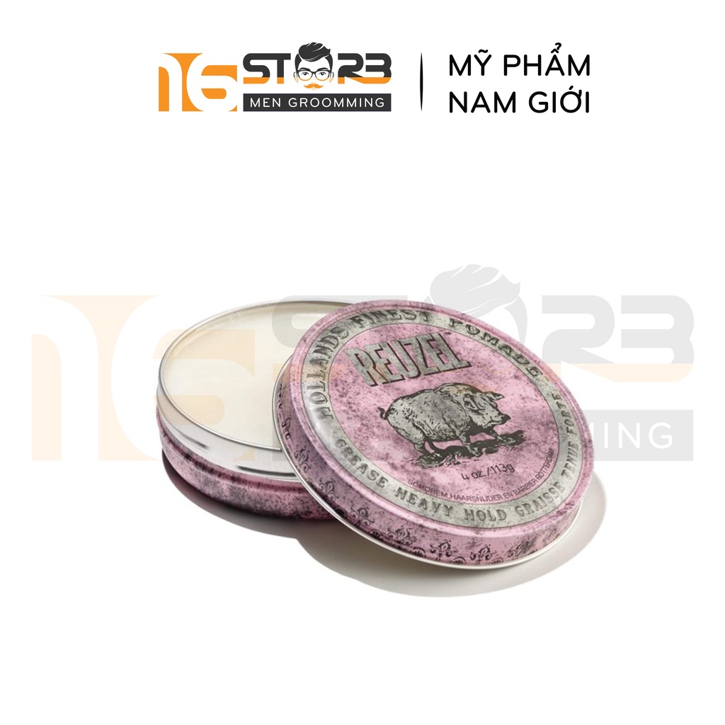 Sáp Vuốt Tóc Reuzel Pink Grease Heavy Hold - Gốc Dầu 35/113g