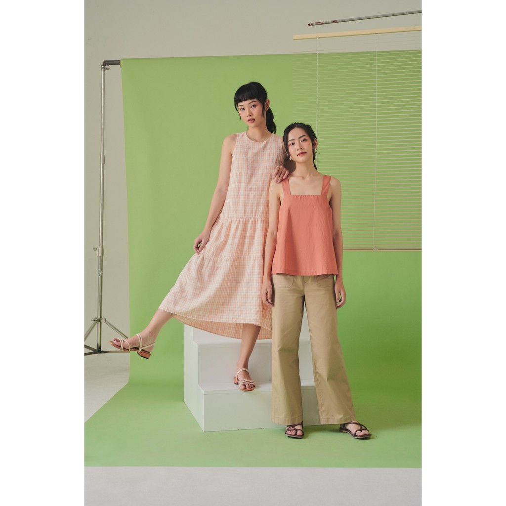 Happy Zoo - Đầm sát nách bèo chân caro ( 3 màu ) | BigBuy360 - bigbuy360.vn