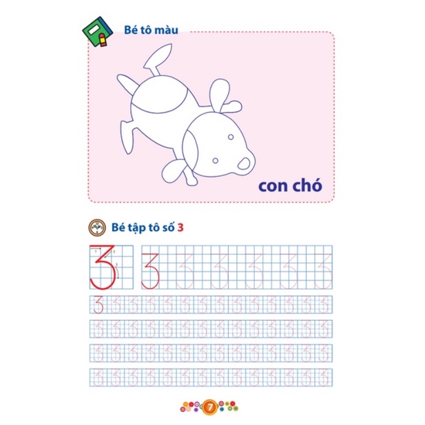 Sách - Vở bé làm quen với Chữ số ( Dành cho bé từ 5-6 tuổi )