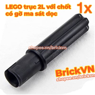 [1 Cái] LEGO Technic Trục 2L Với Chốt Có Gờ Ma Sát Theo Chiều Dọc, Màu Đen ID 6089119 18651