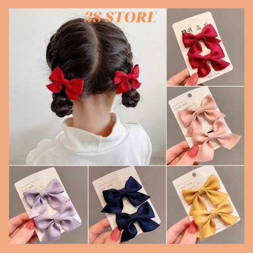 Kẹp tóc nơ cho bé gái cặp tóc Hàn Quốc dễ thương mã KT05