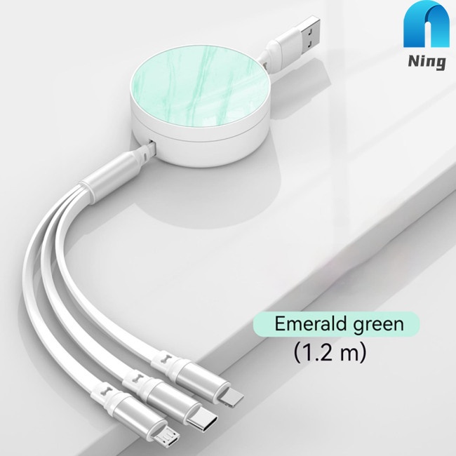 Dây Cáp Sạc Nhanh Usb 66w 3 Trong 1 5 Chế Độ Chất Lượng Cao