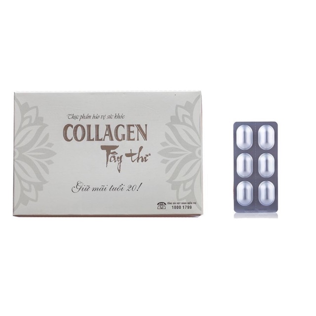 VIÊN UỐNG COLLAGEN TÂY THI - trắng da, mờ thâm nám, chống lão hoá - Sao Thái Dương