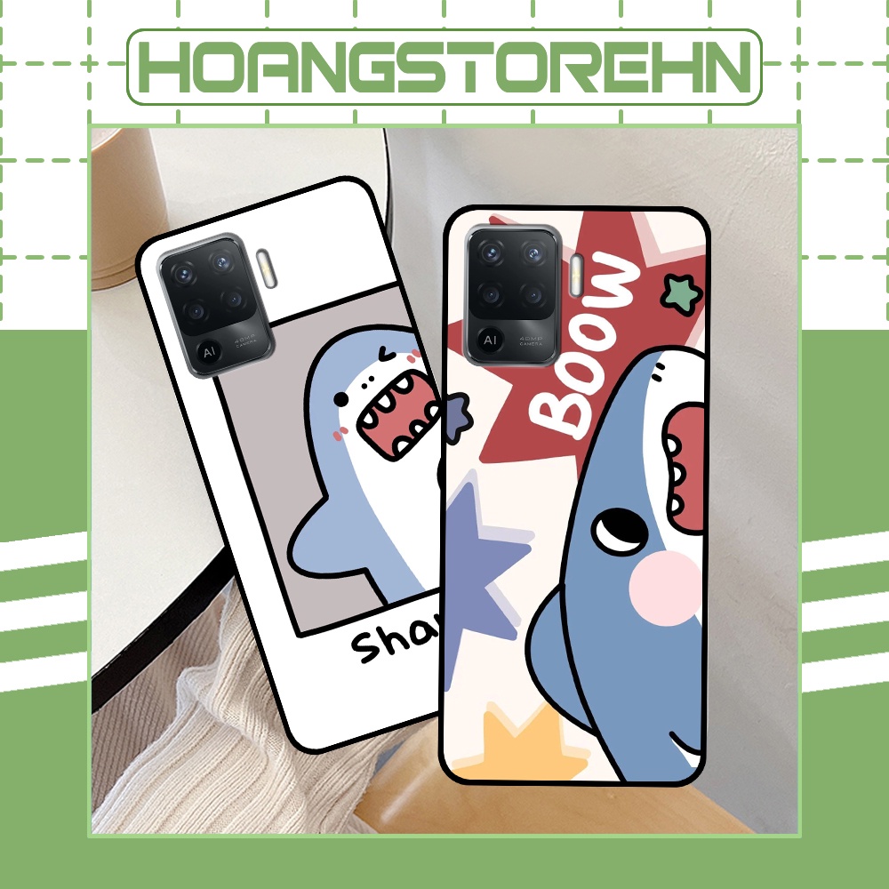 Ốp Oppo A94 in hình cá mập, khủng long dễ thương, cute (T01 - T06)