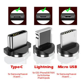 BKWHALE Cáp sạc từ Micro USB/Type C  Cáp phát sáng LED
