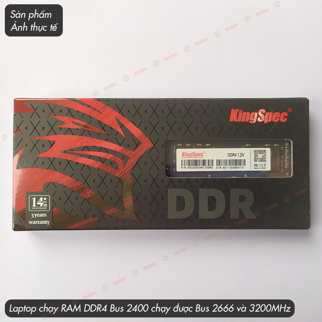 [Mã BMBAU300 giảm 10% đơn 499K] RAM Laptop 4GB / 8GB DDR4 2666MHz / 3200MHz KingSpec | KSN Series Hàng Chính Hãng