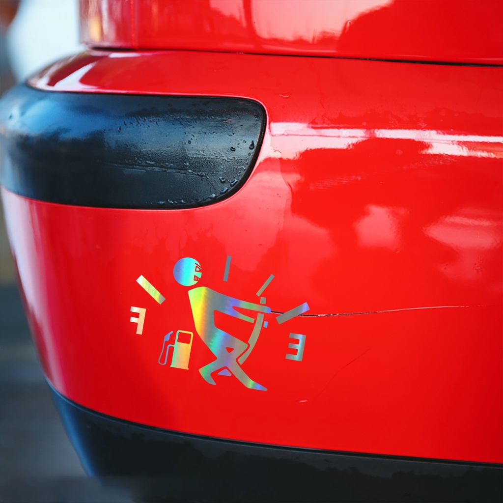 Laser Tem Decal Dán Trang Trí Nắp Bình Xăng Ô Tô Xe Hơi Màu