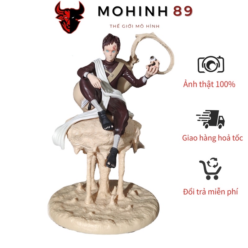 Mô hình Naruto Garra Gara nhất vĩ ngồi trên cát cao 22cm - Mô hình Naruto