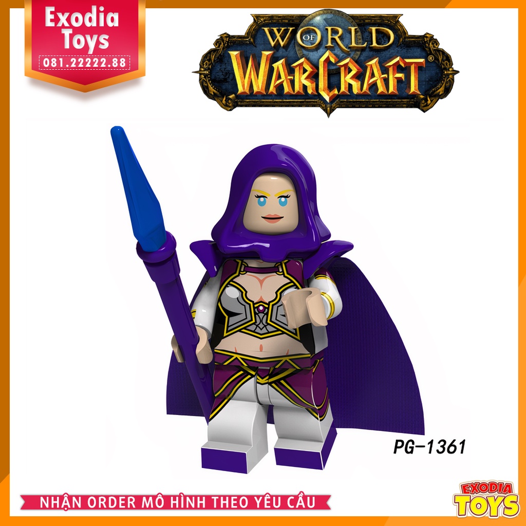 Xếp hình Minifigure nhân vật trò chơi World of Warcraft - Đồ Chơi Lắp Ghép Sáng Tạo - POGO PG8165