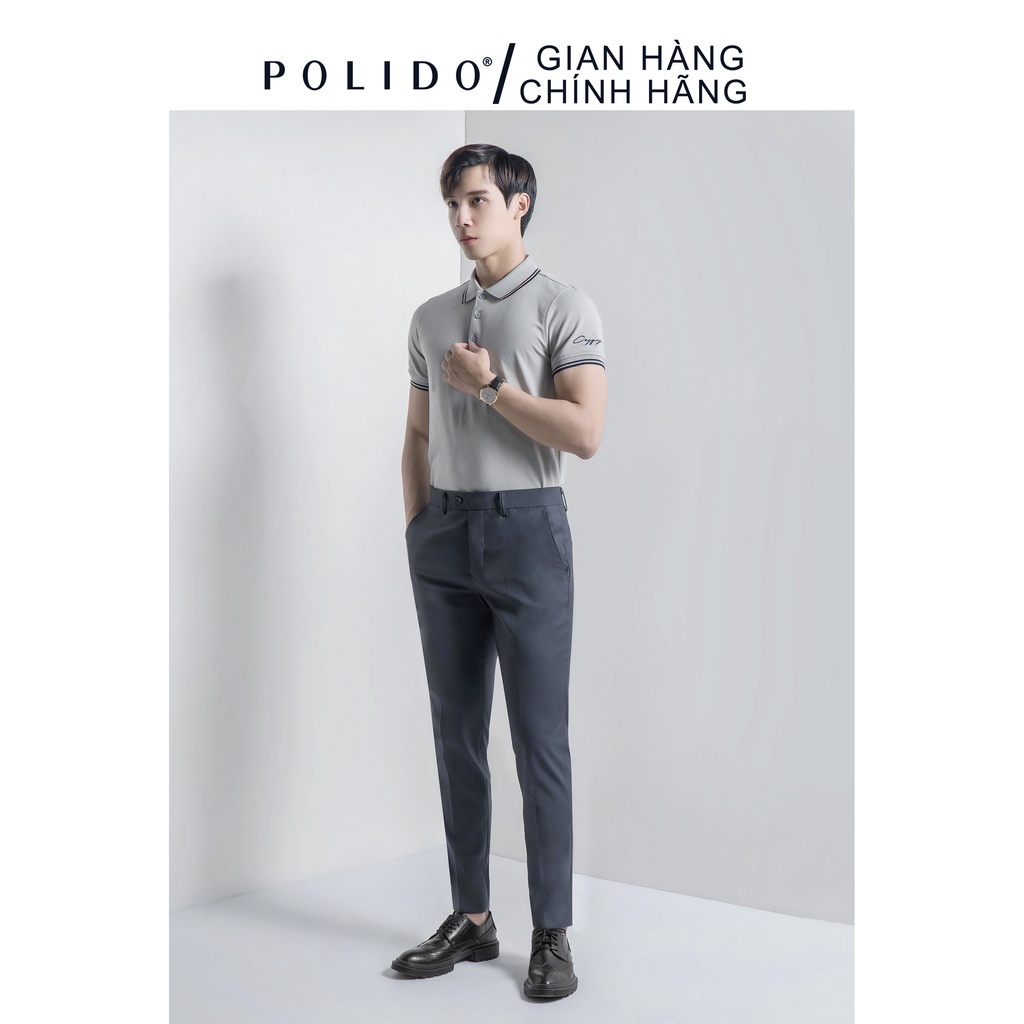 Áo Polo Tay Thêu Chữ CEFFYLO Vải Cotton Co Giãn 4 Màu Phong Cách | BigBuy360 - bigbuy360.vn