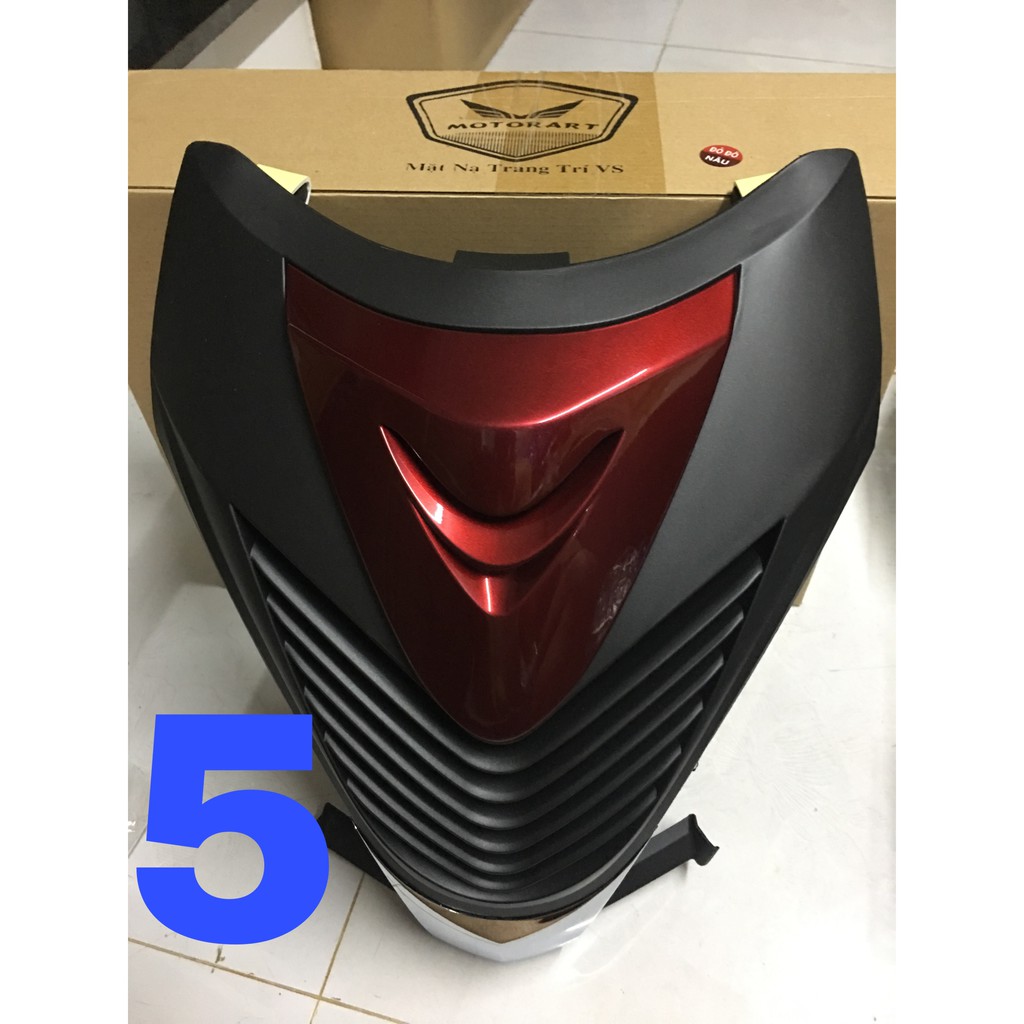 Mặt nạ Vision kiểu SH 2014-2019 màu Đỏ đô-đen - Phụ kiện xe máy