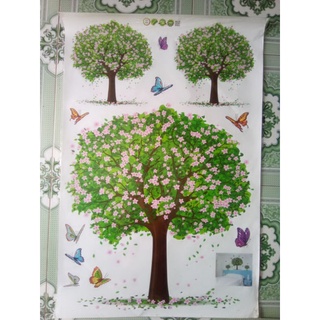 Decal dán tường 3 cây hoa xinh