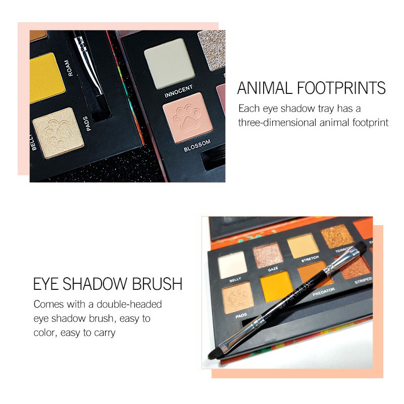 Bảng phấn mắt AIKIMUSE 12 màu ánh nhũ chống thấm nước lâu trôi 150g | BigBuy360 - bigbuy360.vn