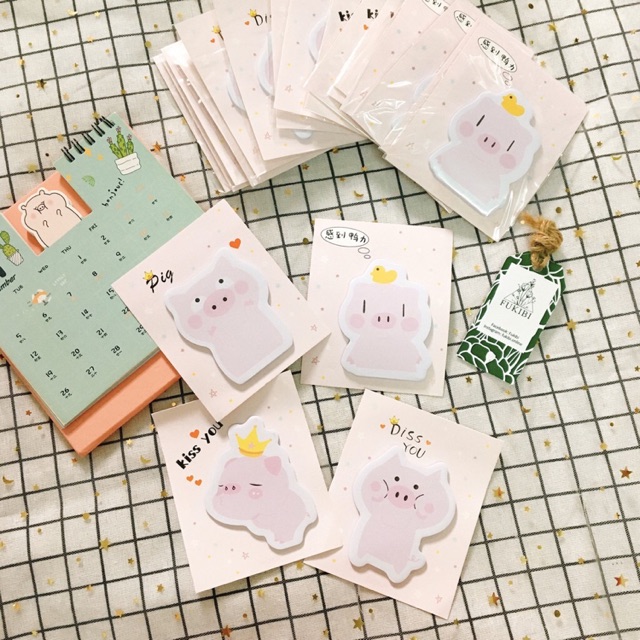 GIẤY NOTE BÉ HEO HỒNG DỄ THƯƠNG ẢNH THẬT