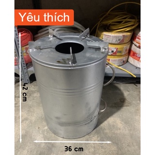 Lò nấu trấu, mùn cưa vỏ thép và vỏ inox không khói