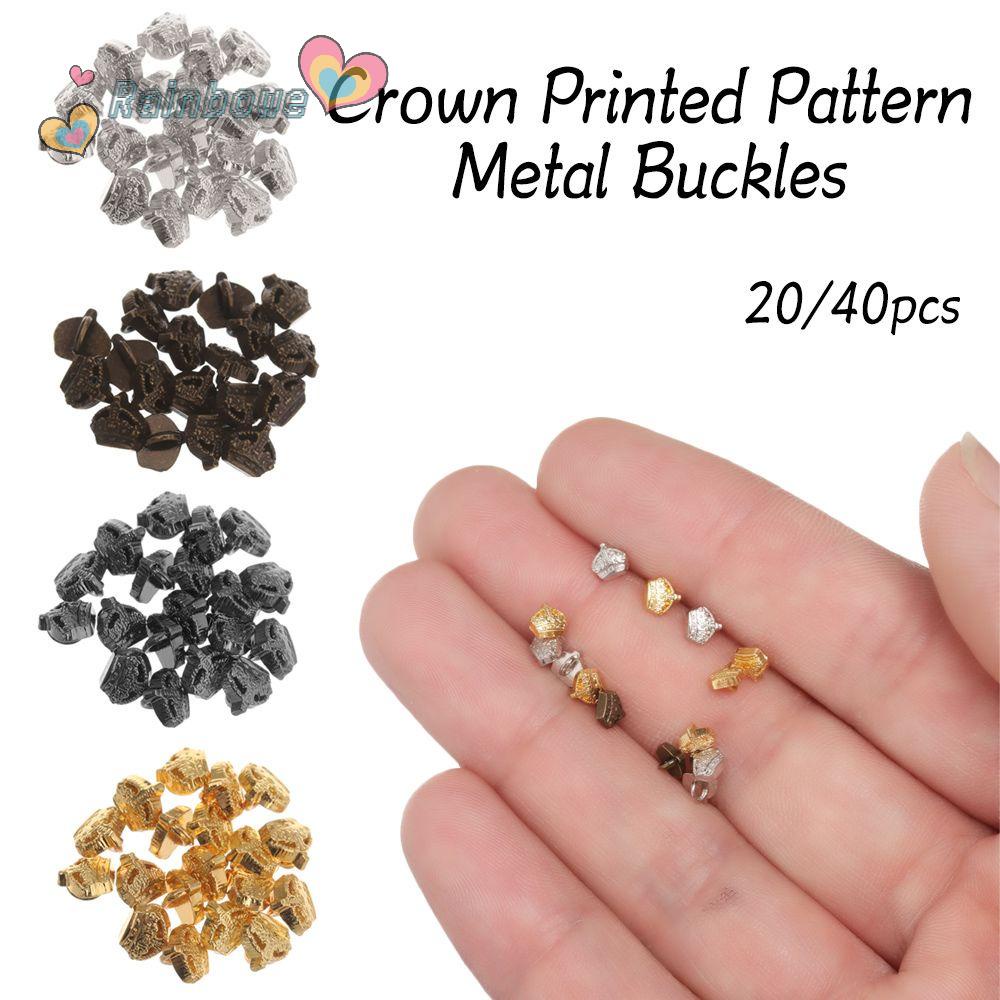 Set 20/40 Khuy Áo Kim Loại Mini 5mm Nhiều Màu Sắc Cho Búp Bê