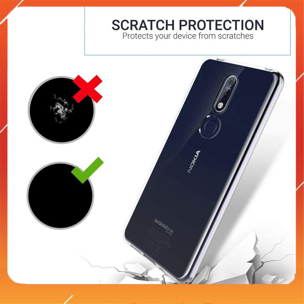 Ốp lưng silicon dẻo trong suốt cho Nokia 7.1 mỏng 0.6mm chính hãng Ultra Thin