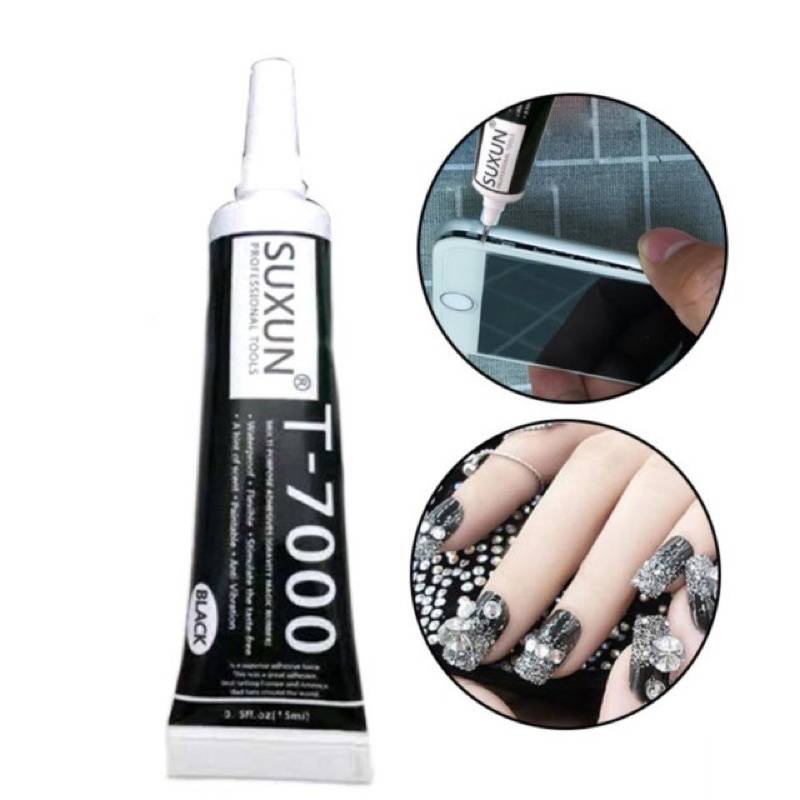 KEO DÁN ĐA NĂNG T-7000 15ML / dán viền màn hình, dán lưng điện thoại, linh kiện các loại đồ thủ công, keo màu đen