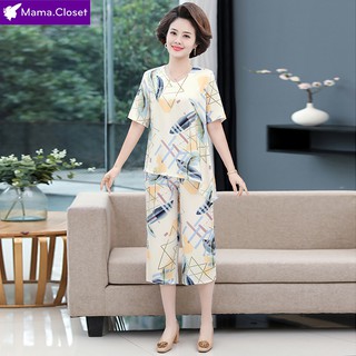 #M601 HOT BỘ MẶC NHÀ 3 MÀU, SET BỘ MẶC NHÀ, ĐI CHƠI CHO NGƯỜI TRUNG NIÊN, CHẤT LANH THOÁNG MÁT, THIẾT KẾ RỘNG RÃI <3