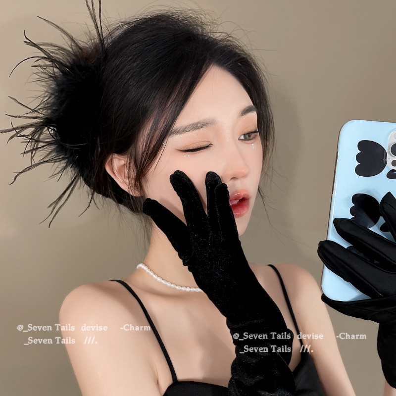 Kẹp Tóc Hình Lông Vũ Thời Trang
