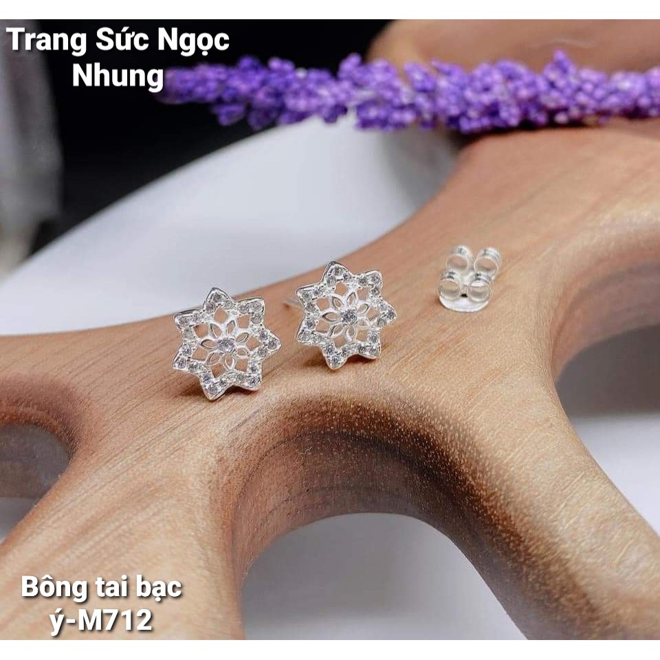 Bông tai bạc ý-M70