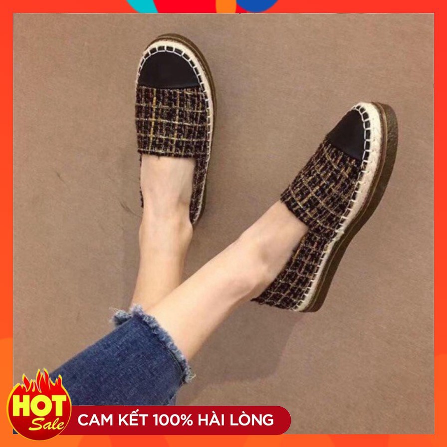 Giày Slipon Chất Liệu vải kim tuyến