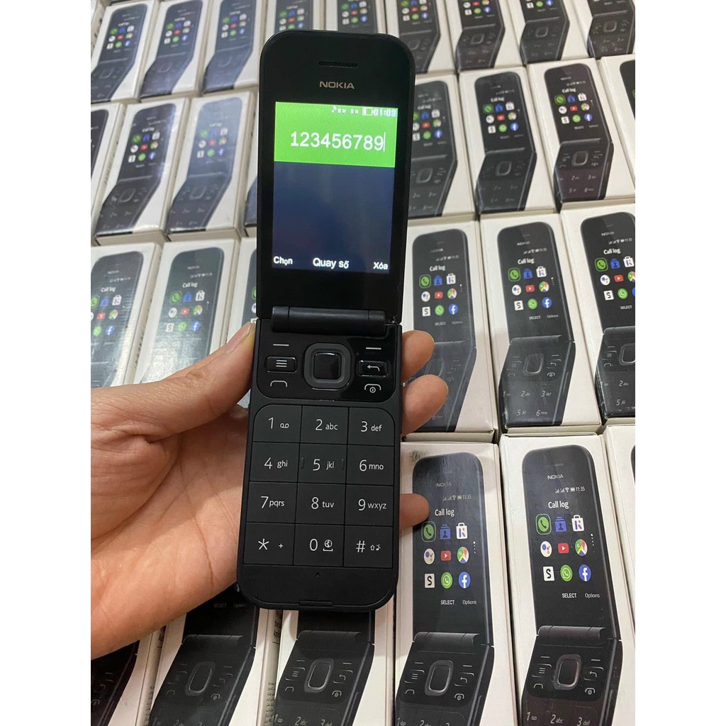 Điện Thoại Nokia 2720 Cổ Năm 2008 Nắp Gập Chính Hãng Mỏng Đẹp -Giẻ nhất thị trường