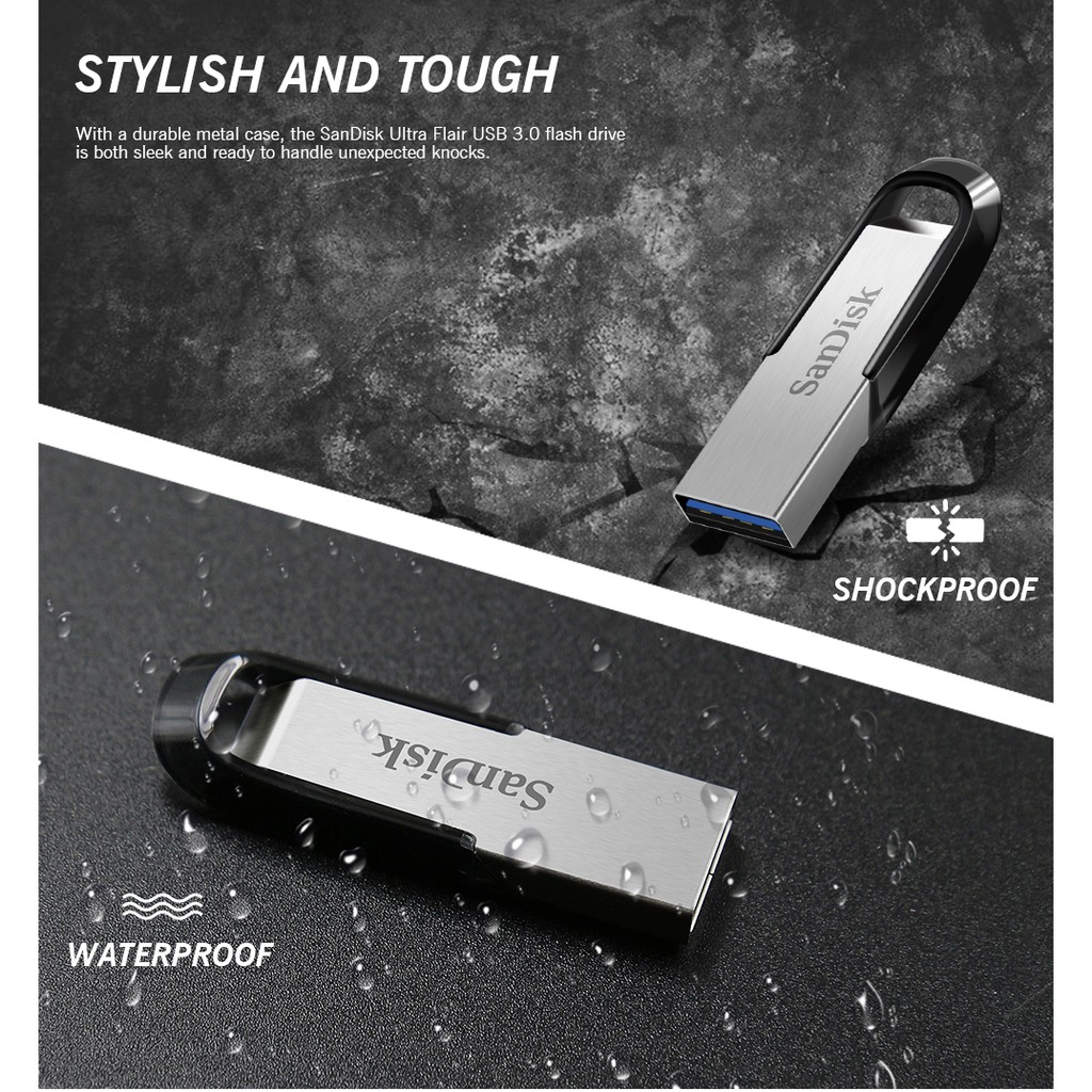 Ổ đĩa flash USB Sandisk 32GB / 64GB / 128GB / 256GB Ổ đĩa USB CZ73 USB OTG Ổ đĩa flash USB Original | BigBuy360 - bigbuy360.vn