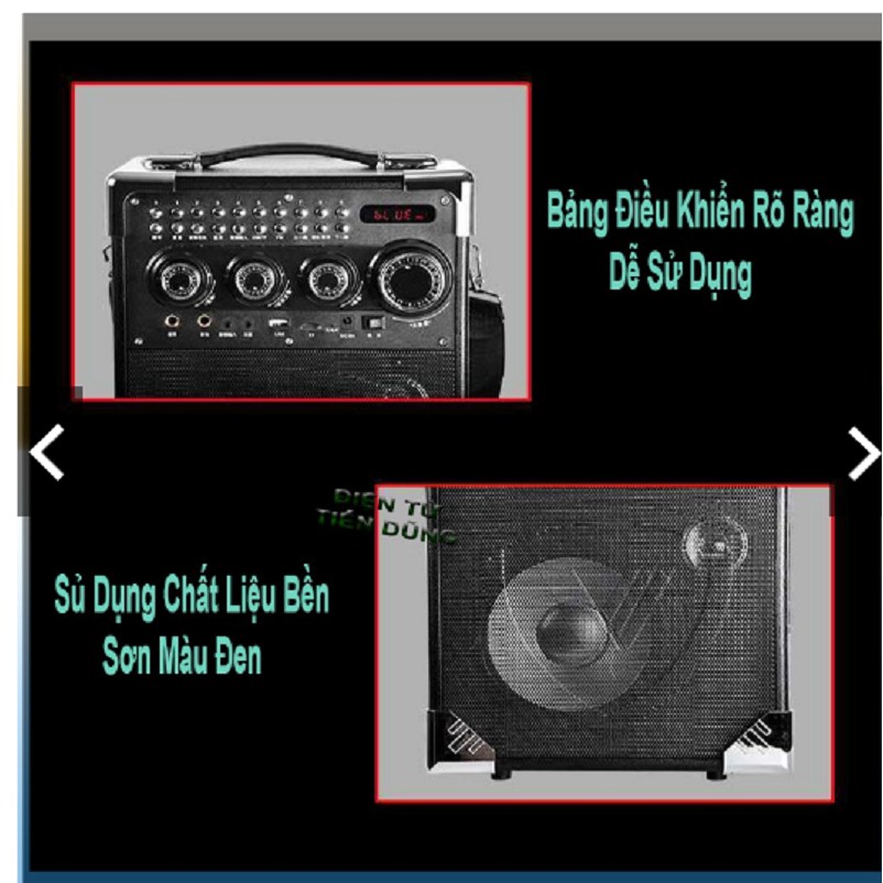Loa bluetooth karaoke Vanensong K66 cao cấp + kèm micro không dây
