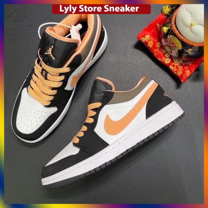 Giày sneaker Jordan cam đào cổ thấp *HOT* Jordan cam đẹp 2021 full box-Lyly