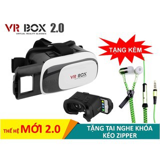 z[dobts]Kính thực tế ảo 3D VR Box giá siêu rẻ phiên bản 2 tặng tay cầm chơi game F1[squishy]b