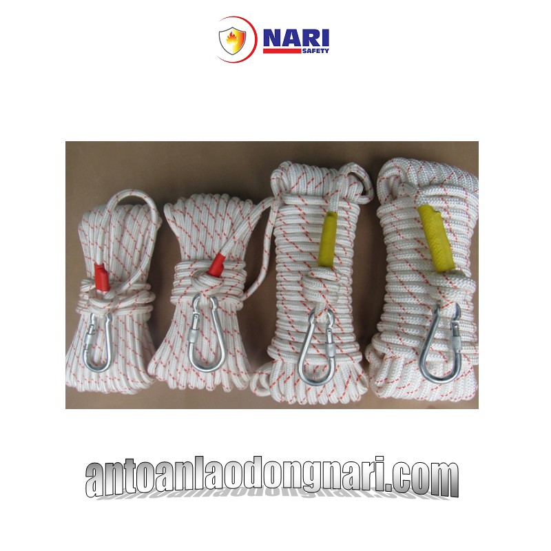 Dây cứu người lõi thép dùng trong PCCC đủ kích thước 20m 30m 50m