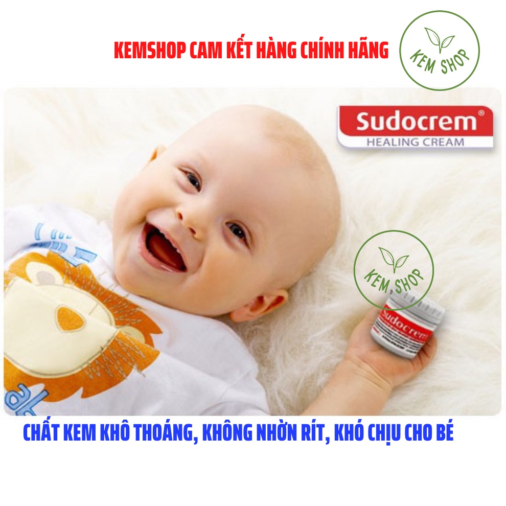 [CAM KẾT CHÍNH HÃNG] Kem hăm Sudocrem hàng  Anh hộp 60g, Kem hăm cho bé từ sơ sinh, an toàn, khô thoáng