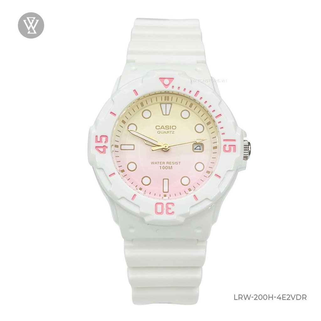 Đồng Hồ Quartz Trẻ Em Casio WATCHSTORE LRW-200H-4E2VDR Thiết Kế Mặt Kính 34mm, Dây Và Vỏ Nhựa Cao Cấp