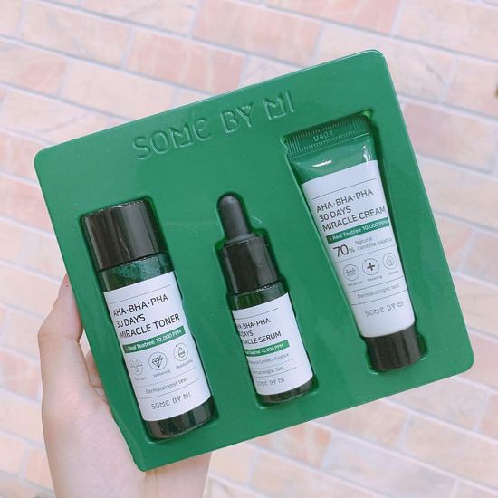 Bộ Mini Giảm Mụn Some By Mi AHA- BHA-PHA 30 Days Miracle Travel Kit (3 Sản Phẩm)