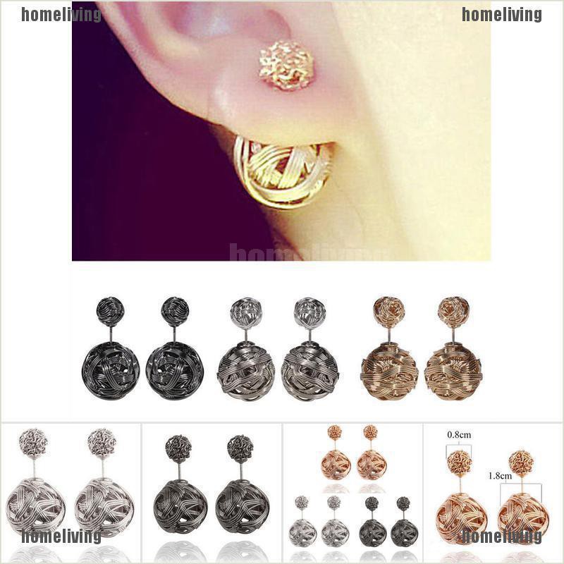 [homeliving] Khuyên Tai Hạt Ngọc Trai Hai Mặt