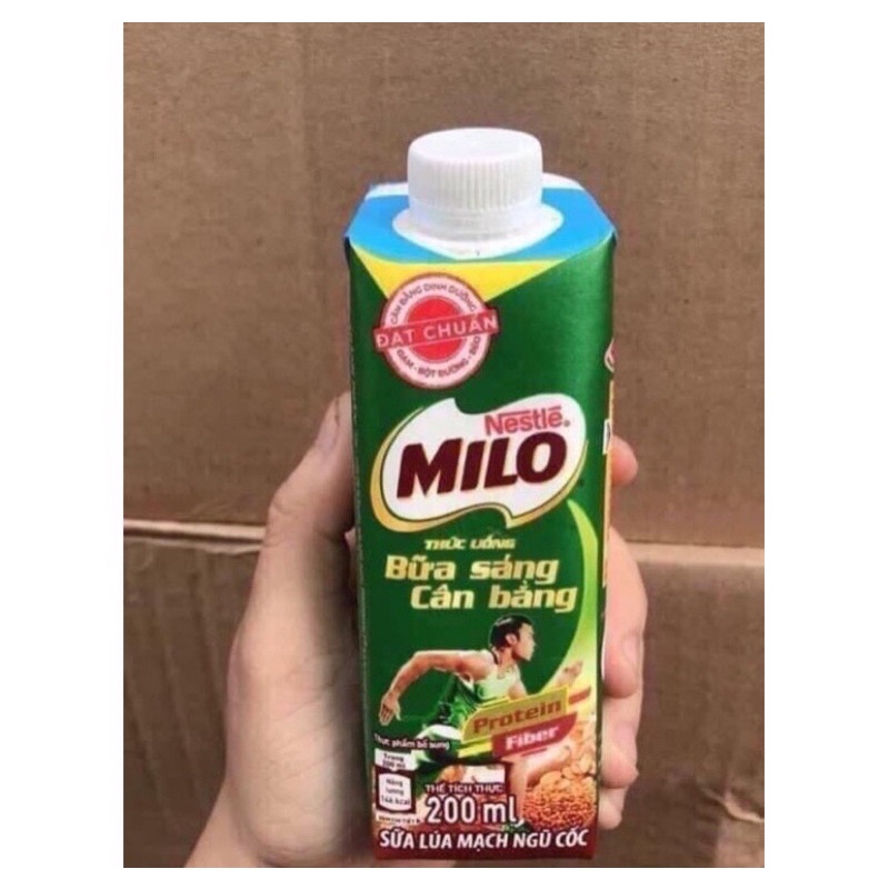SỮA MILO LÚA MẠCH NGŨ CỐC 200ML NẮP VẶN