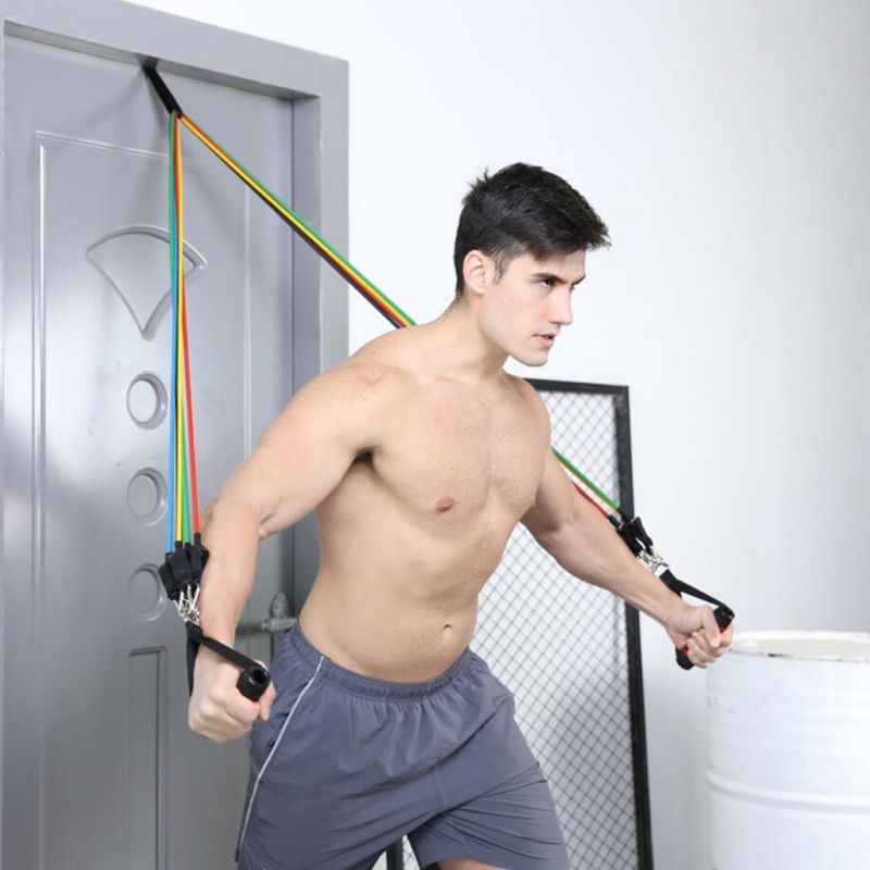 Set 2 Dây Kháng Lực Bằng Xốp Gắn Cửa Hỗ Trợ Luyện Tập