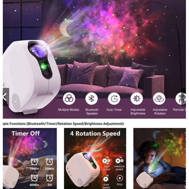 Đèn Nền Thiên Hà V2 Đèn Bầu Trời Sao Kết Hợp Loa Bluetooth cho Phòng Ngủ Phòng Bay