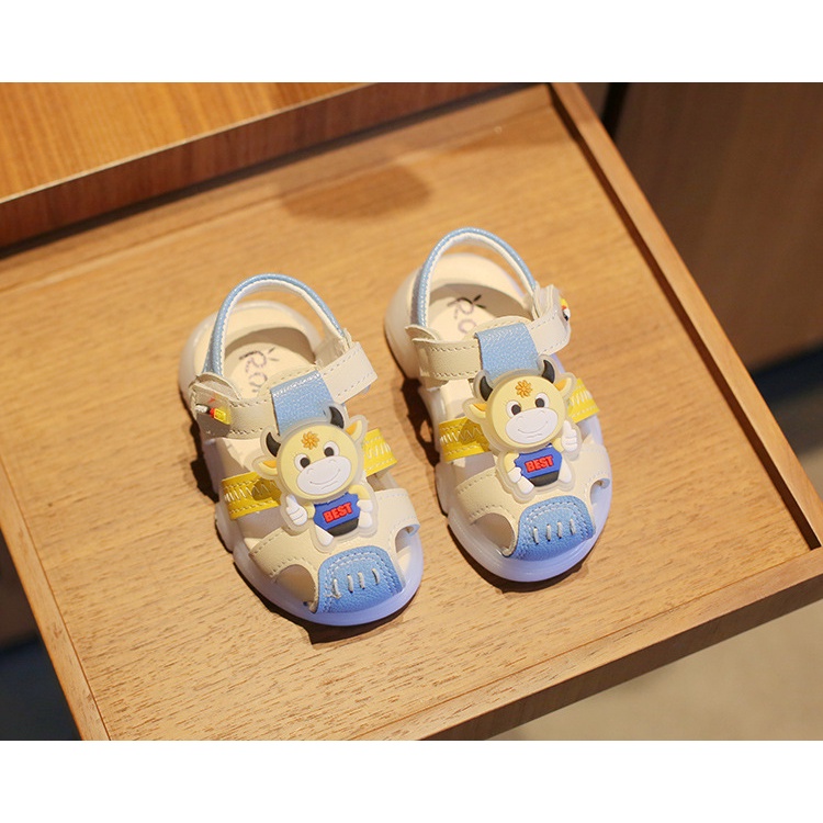 Sandal Tập Đi, Dép Có Quai Cho Bé Chống Trơn Chống Vấp Đế Cao Su Mềm - Giày Tập Đi