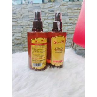 Xịt dưỡng tóc KERATIN SA.BA Chăm Sóc Tóc Hư Tổn 250ml