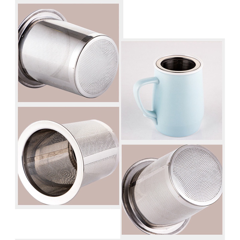 Cốc Lọc Trà / Cà Phê / Sữa Đậu Nành Bằng Inox Chống Rò Rỉ Tiện Dụng