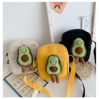 [RẺ VÔ ĐỊCH]-Túi tote vải bố đựng đồ canvas đeo chéo hình quả Bơ