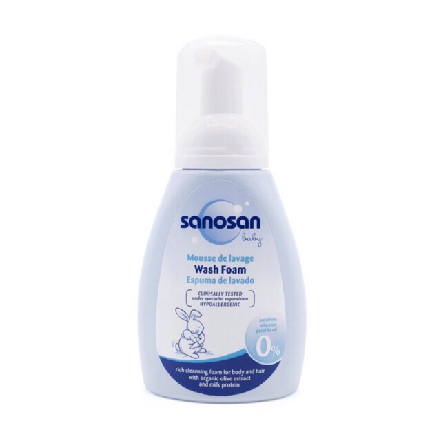 Sữa Tắm Tạo Bọt Chiết Xuất Hữu Cơ Sanosan Baby 250ML