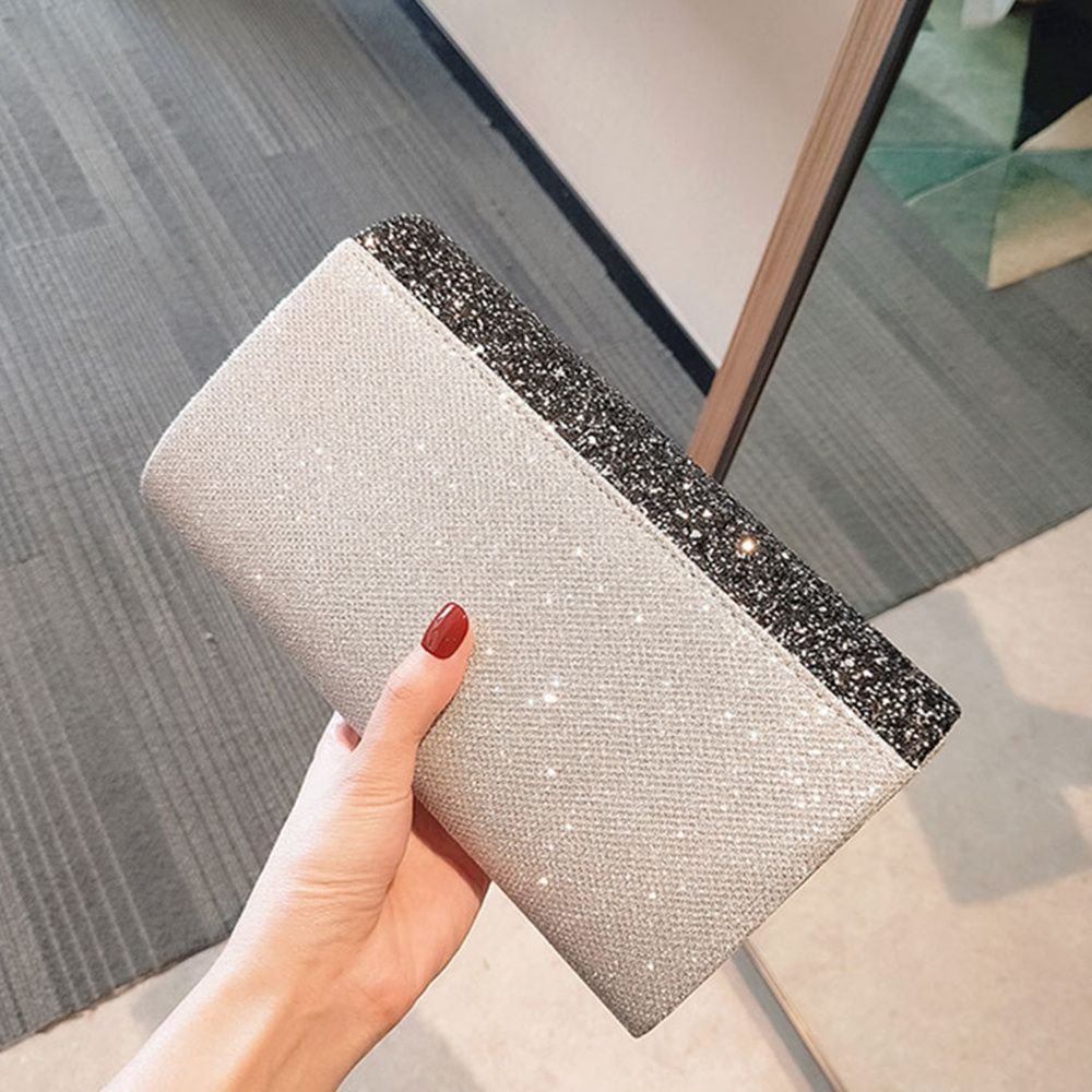 Bóp tiền chuyên dụng đi đám cưới tiệc tối sang trọng kèm dây đeo vai kiểu dáng quả trứng độc đáo