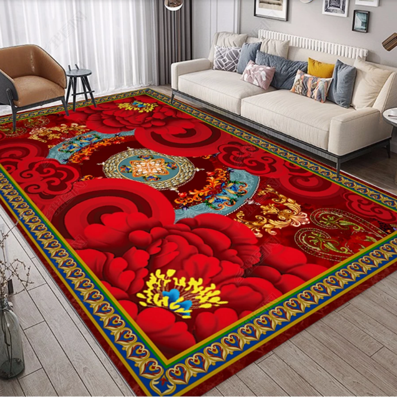 Thảm nhung trải sàn thiết kế mới thời trang theo phong cách trung hoa